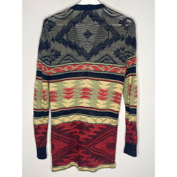 Denim & Supply by Ralph Lauren VTG Southwestern Navajo Aztec Cardigan Sweater M - Picture 7 of 8